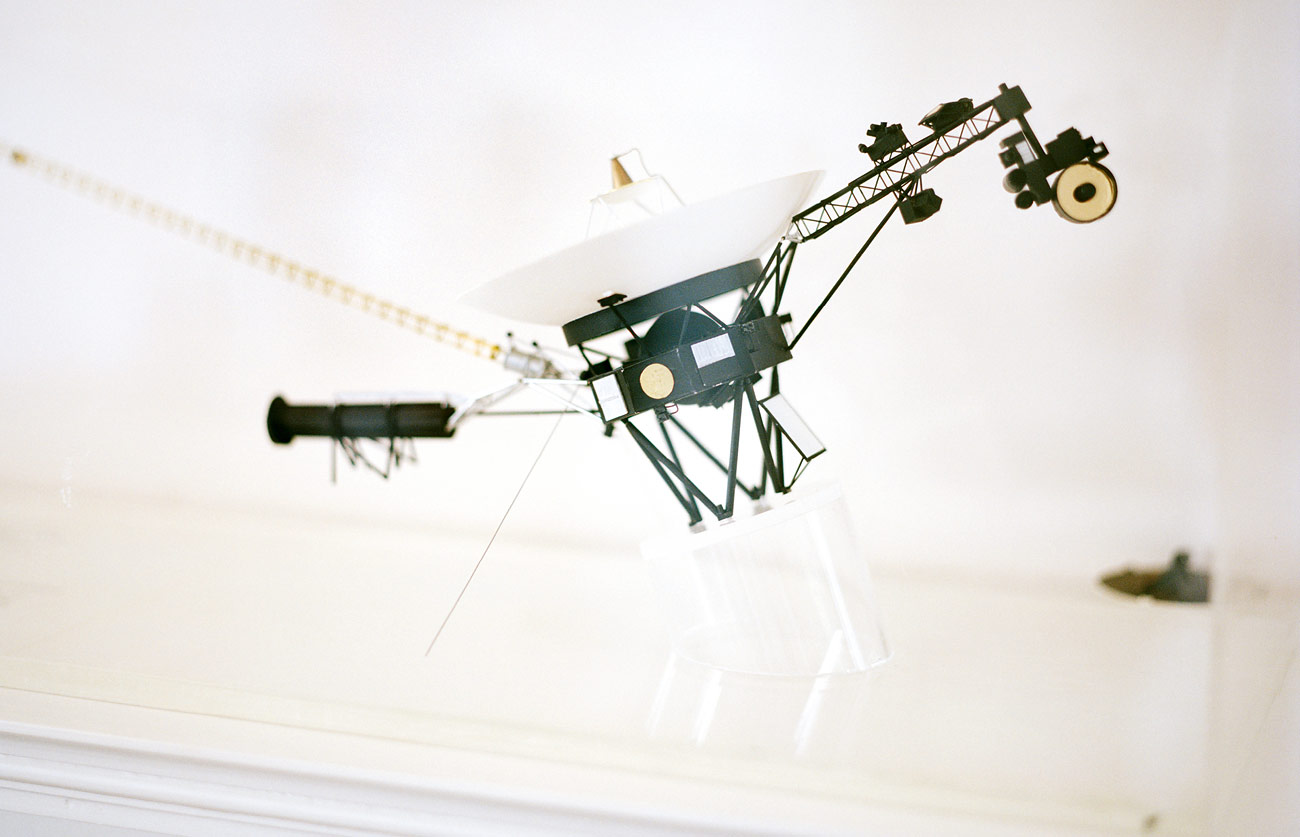 Voyager – The Grand Tour - A model of Voyager in the office of The Planetary Society.
