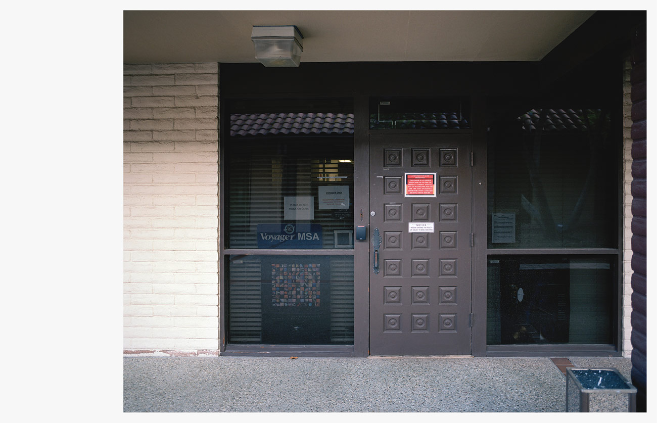 Voyager – The Grand Tour - Entrance to the Voyager Project Office, Pasadena.