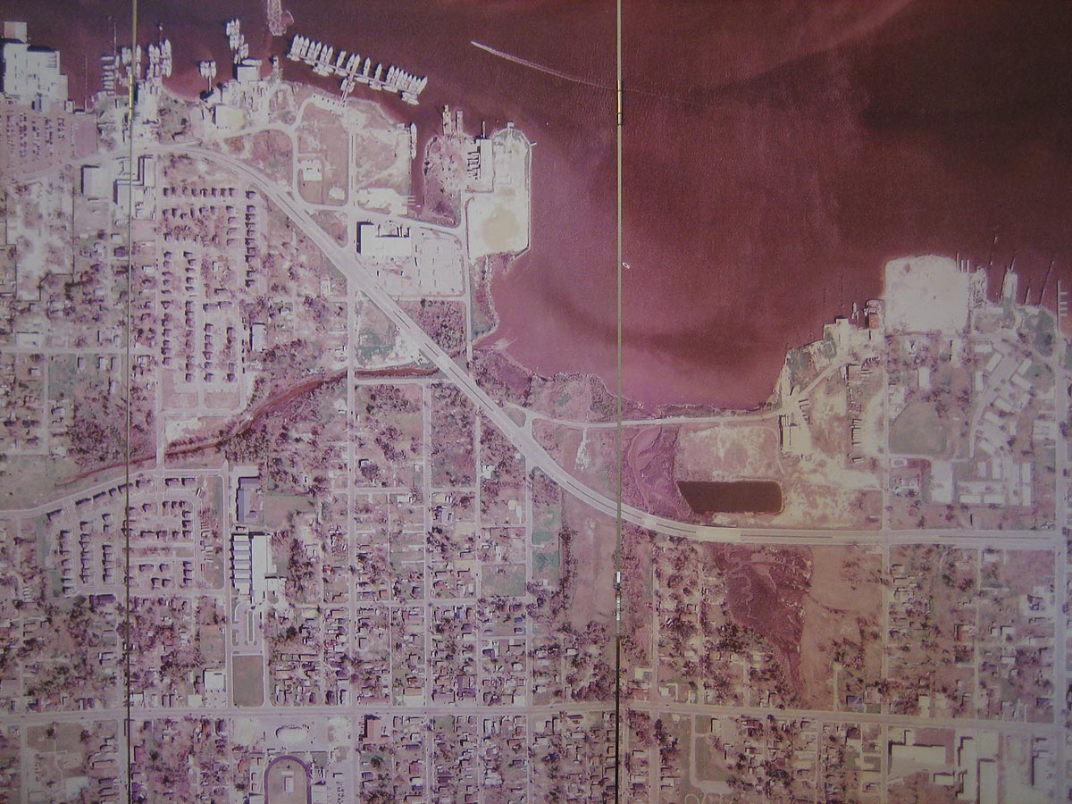 KATRINA - Biloxi satelite view.